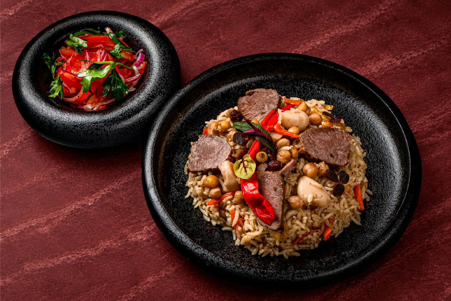 Узбекский плов — ош — Vesna Lounge, Dubai