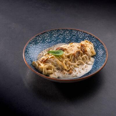 Mushroom truffle pasta